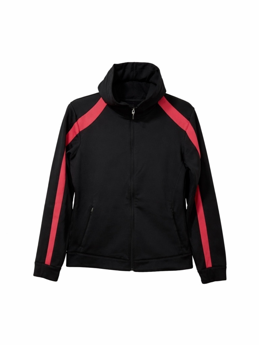 Aspire Women’s,Black And Pink, Long Sleeve,Zip-Up Hoodie . Size-Medium